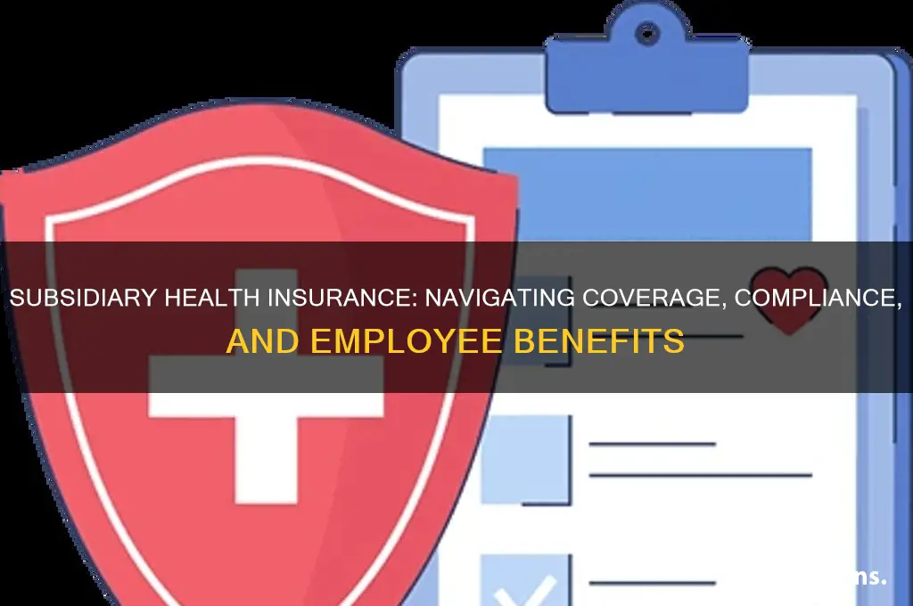 how are subsidiaries handled with health insurance