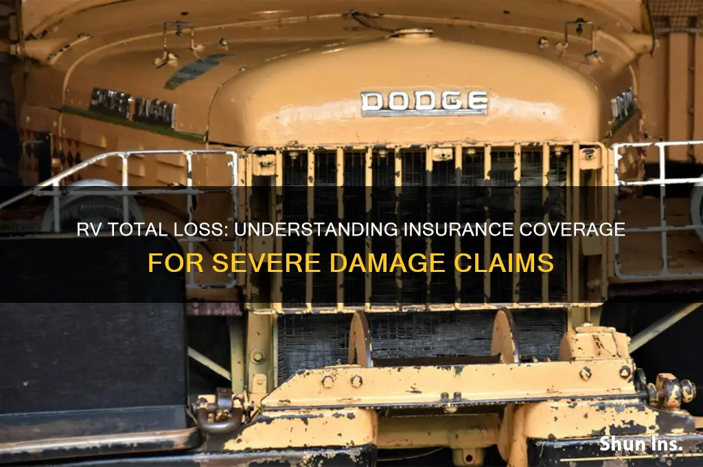 how bad does rv damage for total on insurance