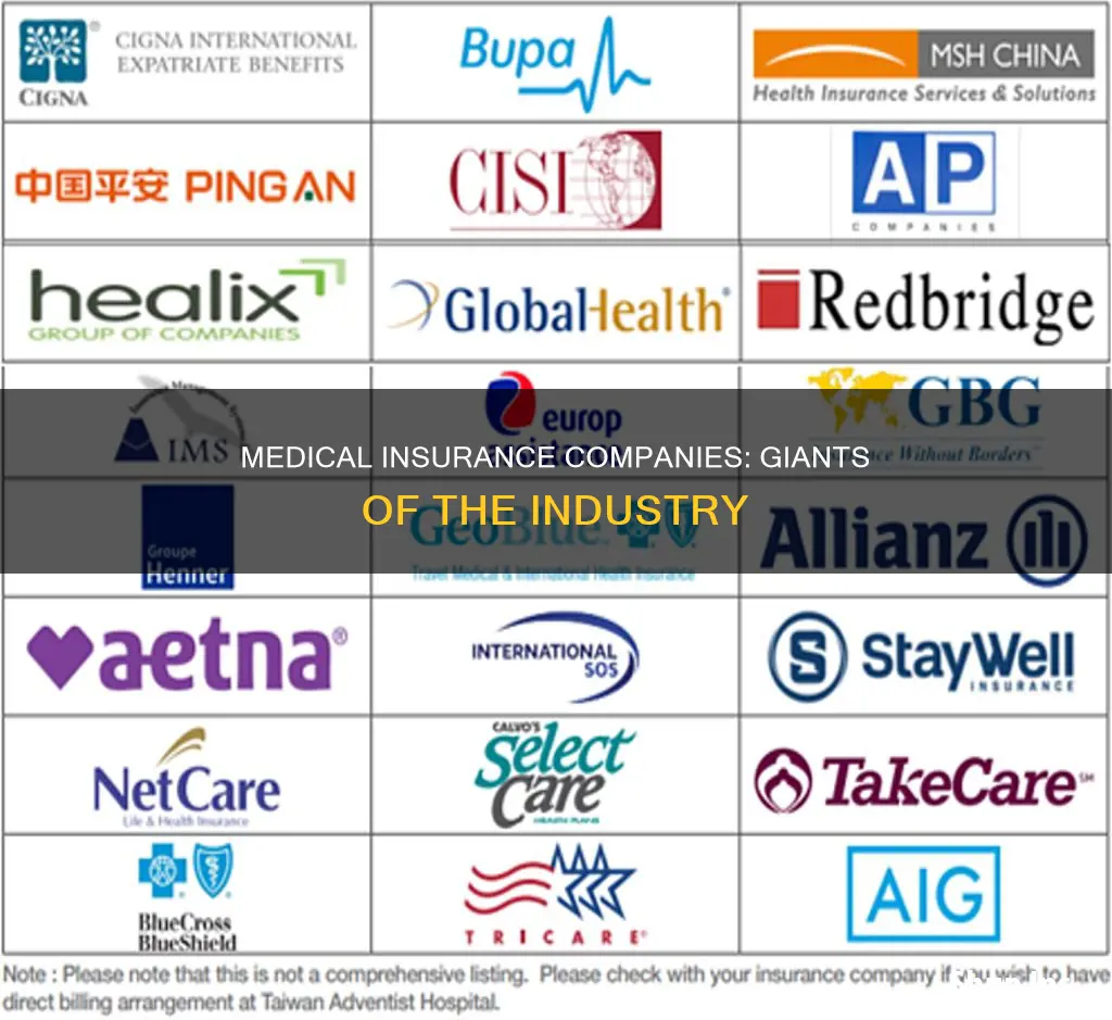 how big are the medical insurance companies