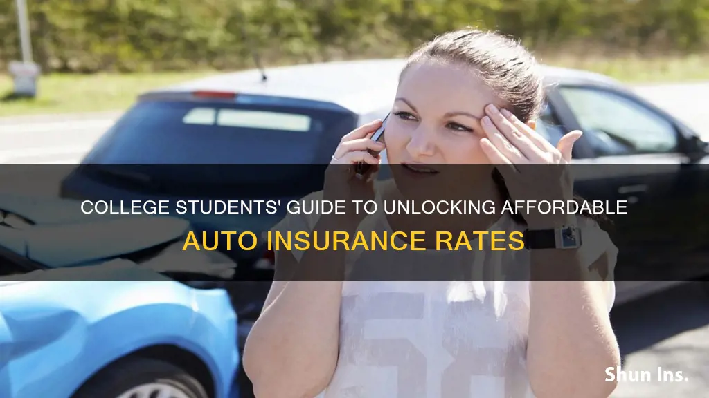 how can college students save money on auto insurance