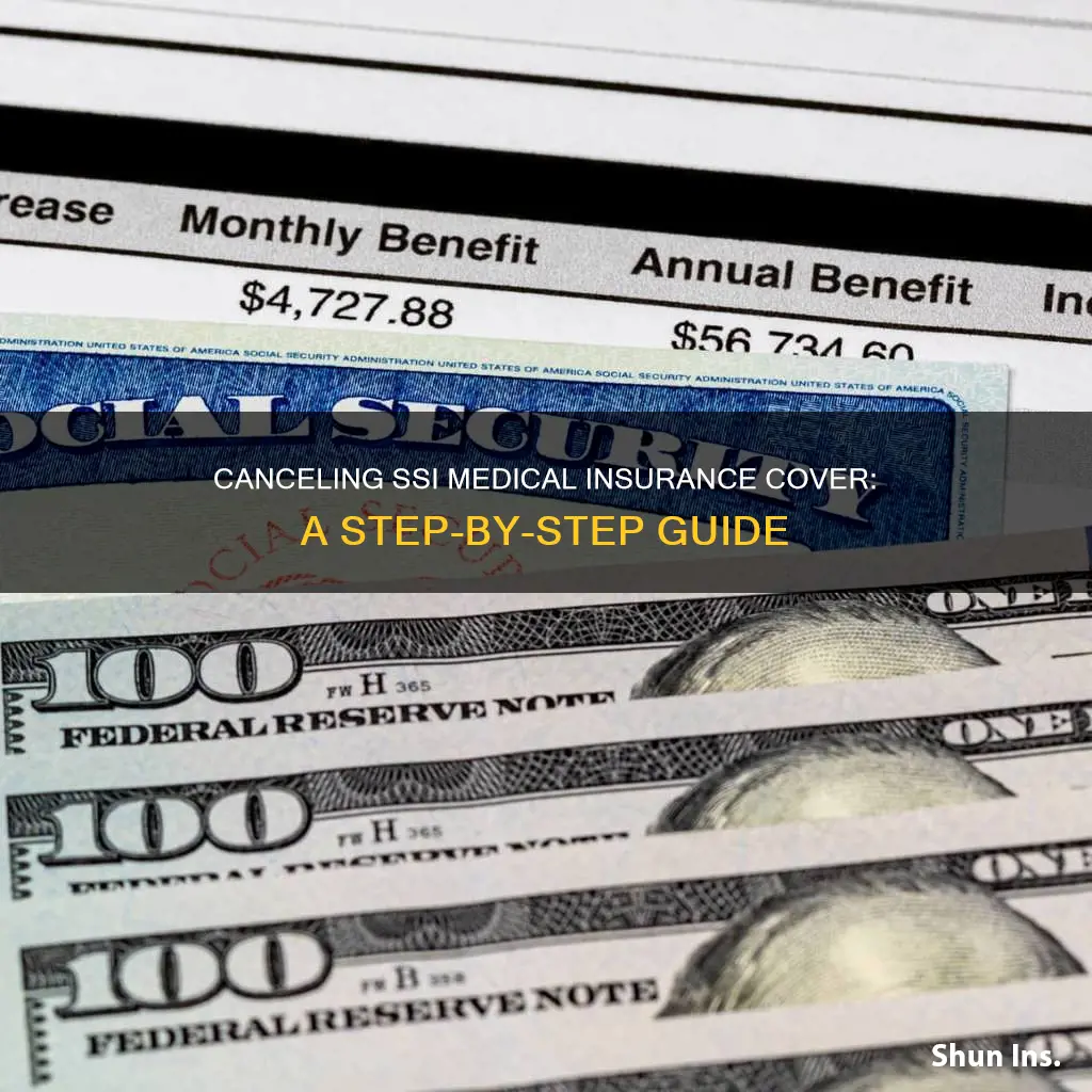 how can I cancel my ssi medical insurance cover