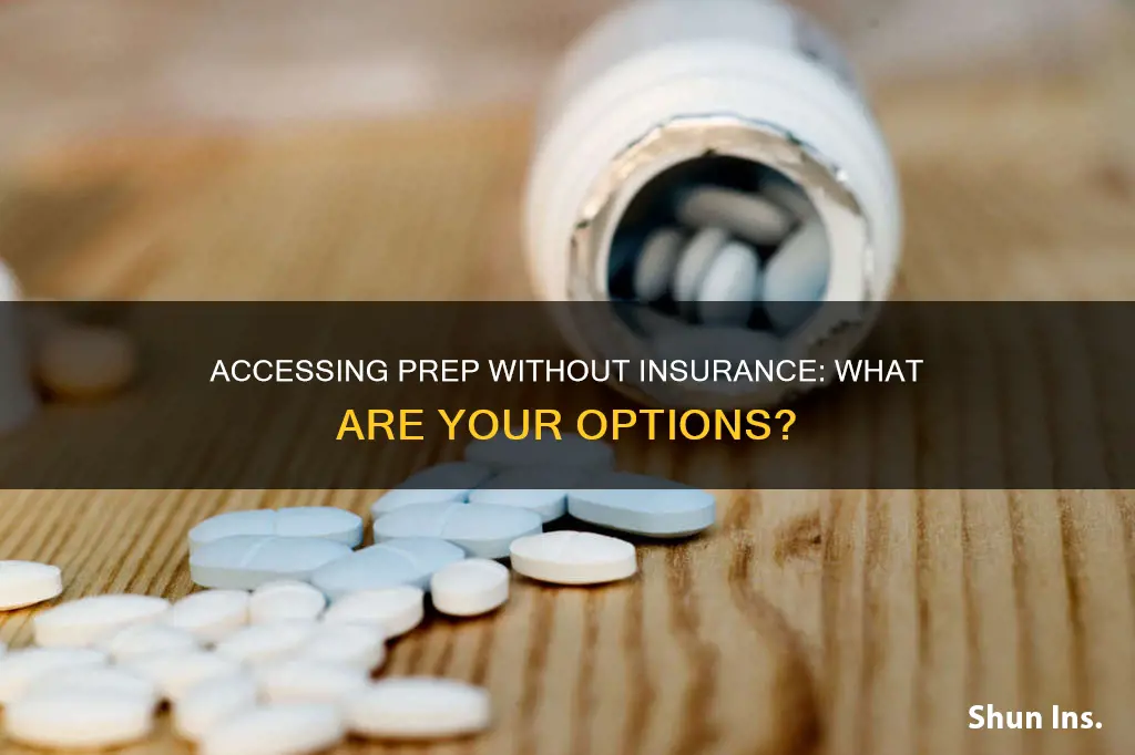 how can I start taking prep with no medical insurance