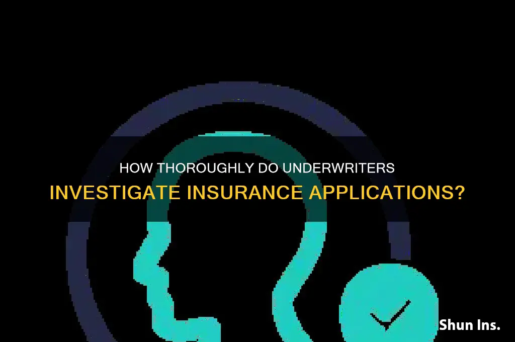 how carefully does underwriter investigate for insurance
