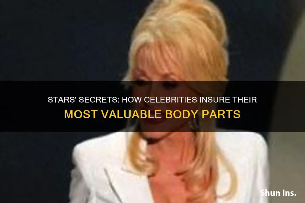 how celebrities insure body parts