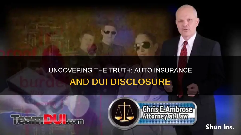 how do auto insurance find out about dui