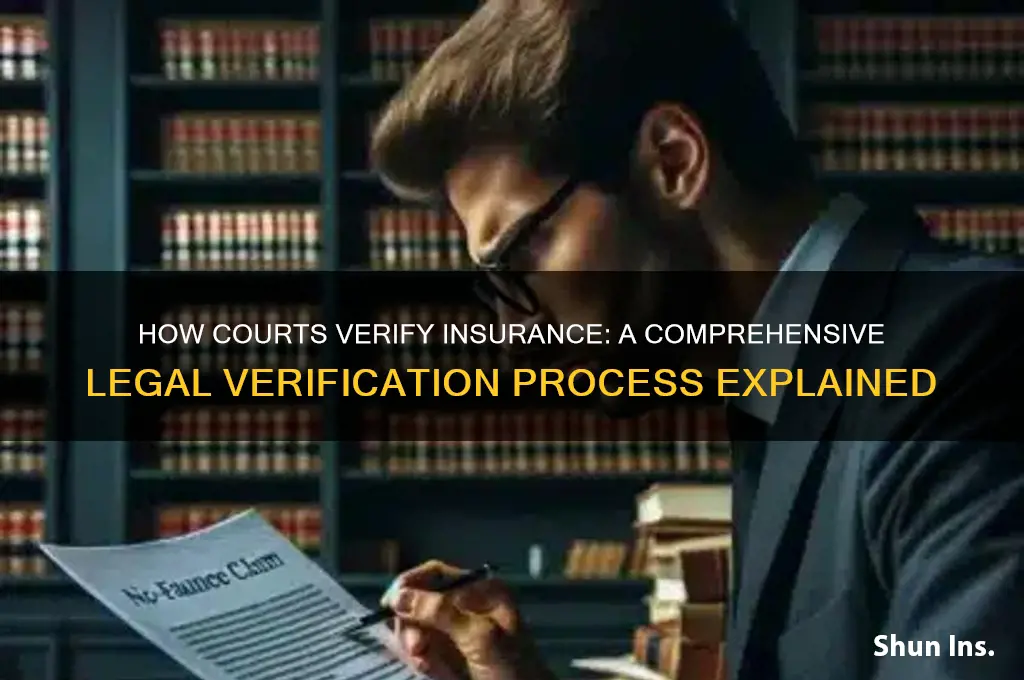 how do courts verify insurance