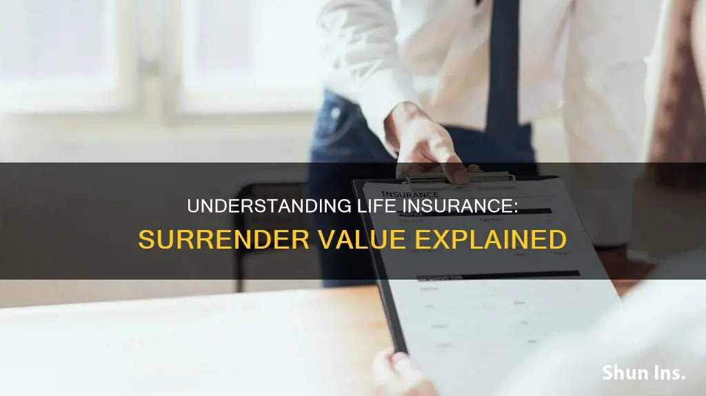 how do determine surrender value for life insurance