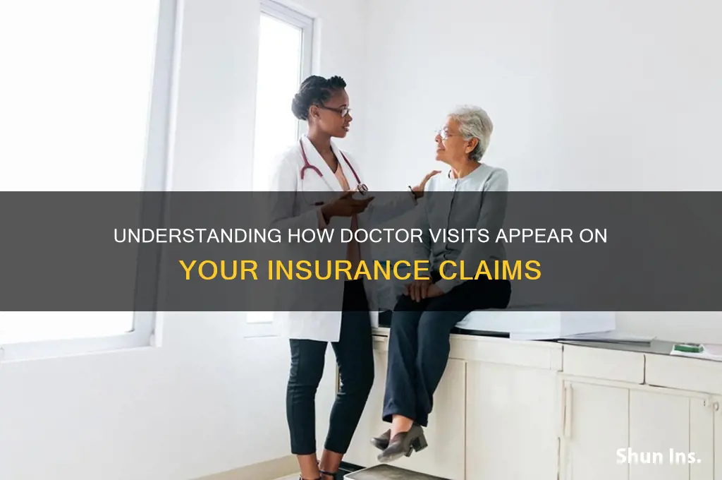 how do doctor visits show up on insurance