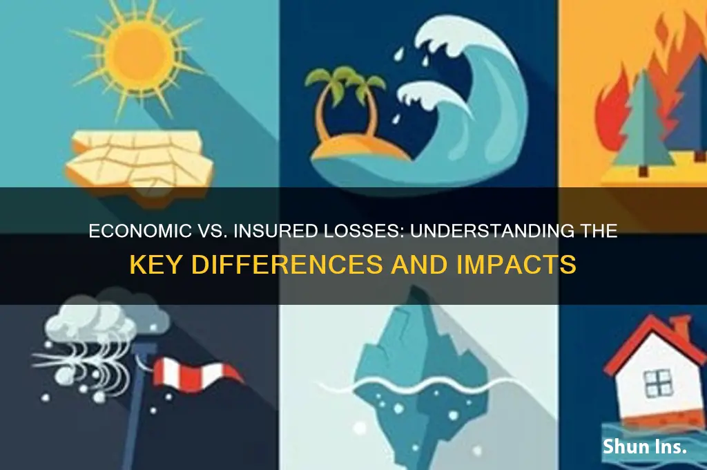 how do economic losses differ from insured losses