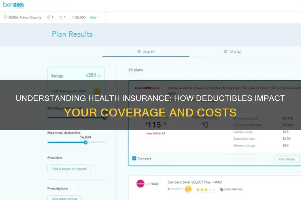 how do health insurance de