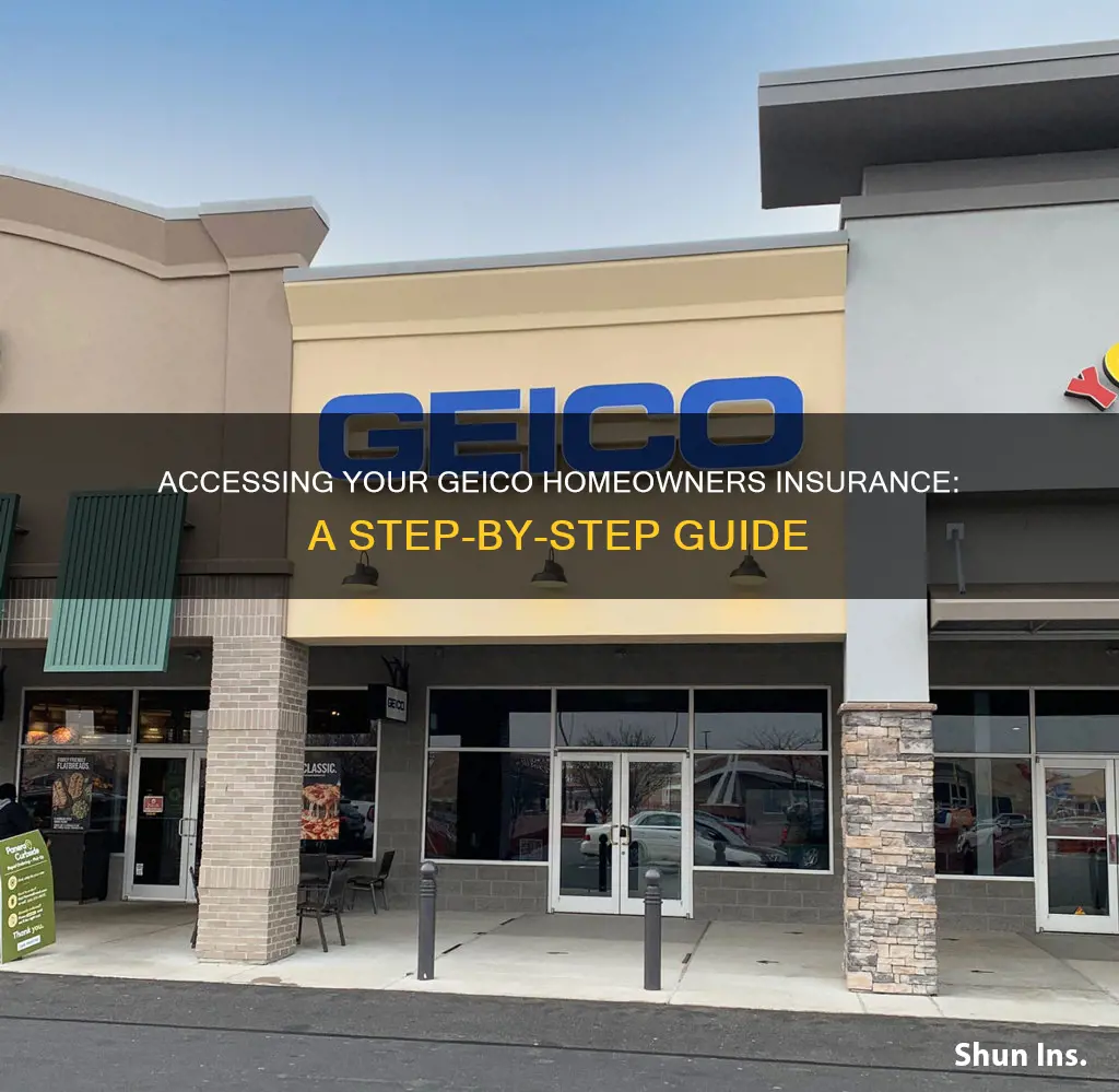 how do I access my geico homeowners insurance