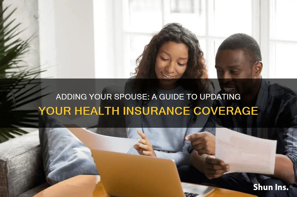 how do i add my wife to my health insurance
