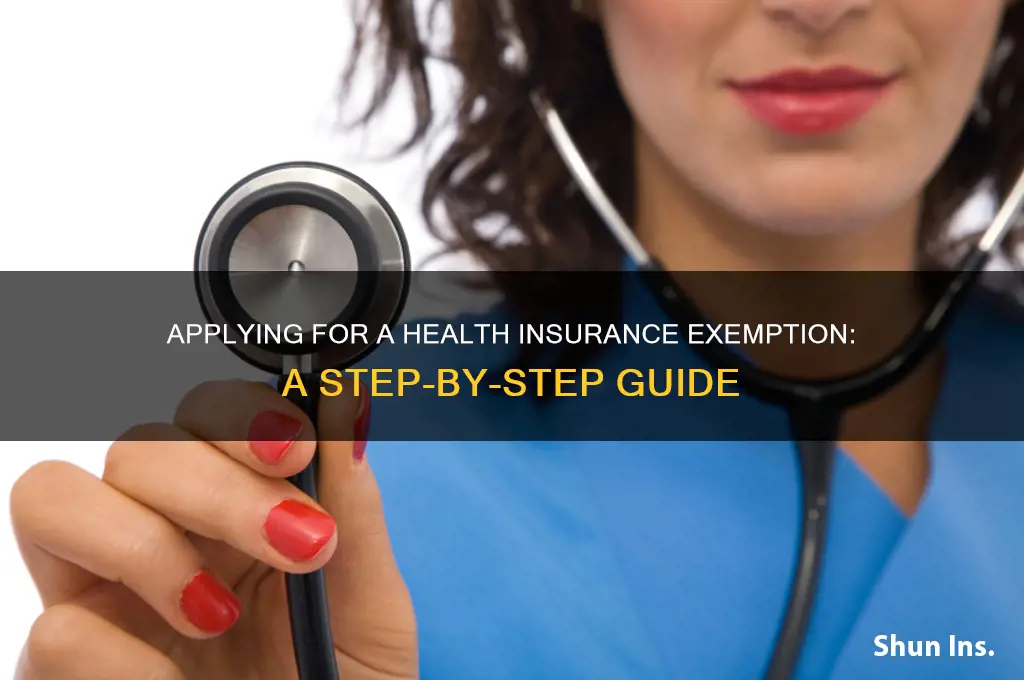 how do i apply for a health insurance exemption