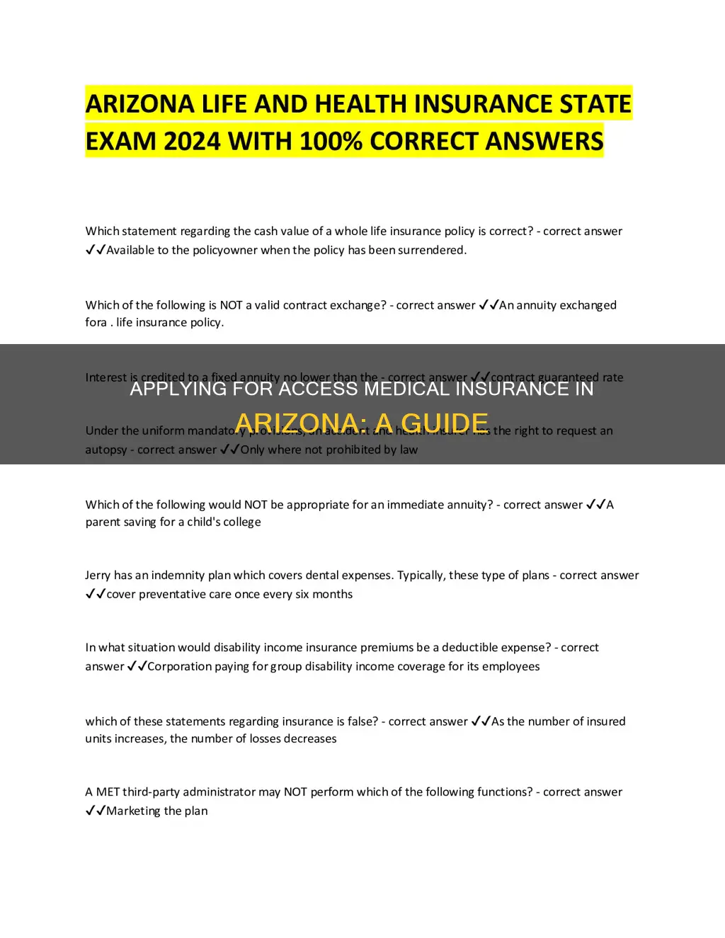 how do I apply for access medical insurance in Arizona