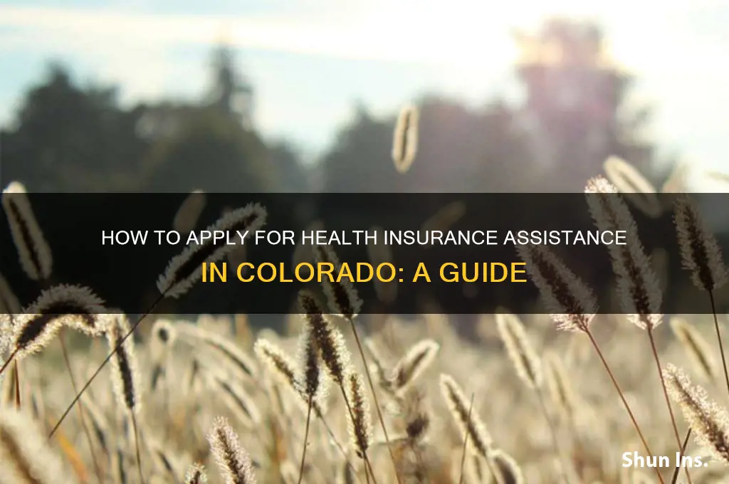 how do i apply for health insurance assistance in colorado