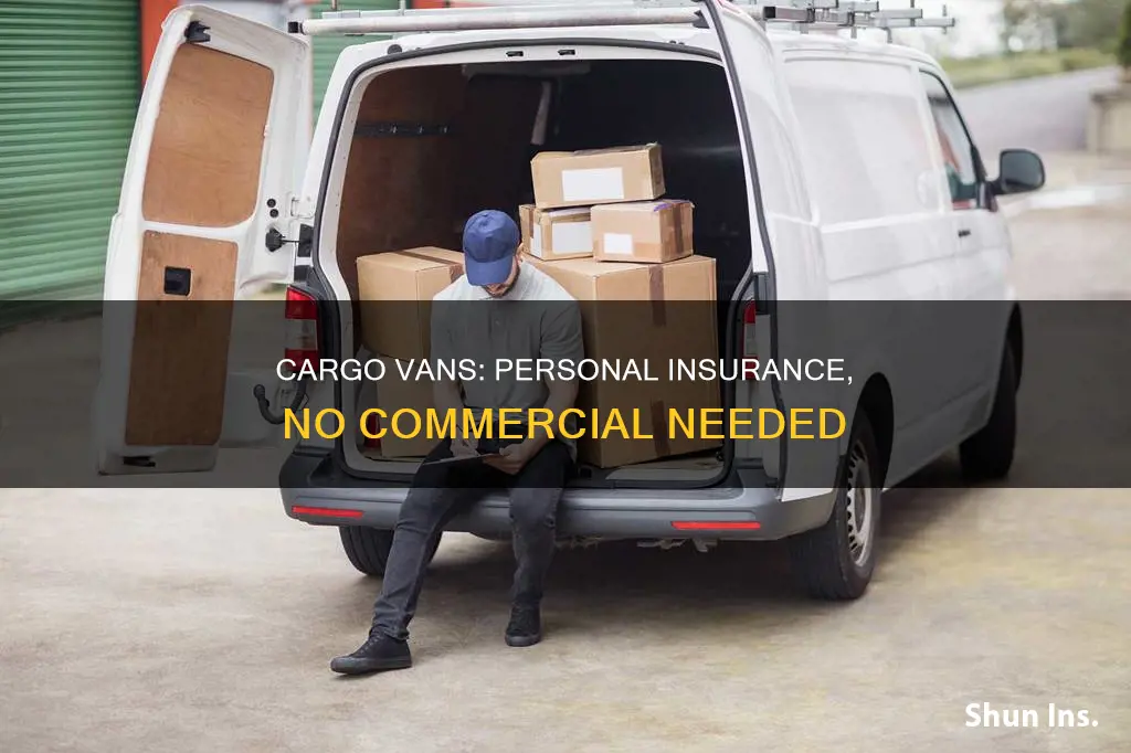 how do I avoid commercial insurance with a cargo van