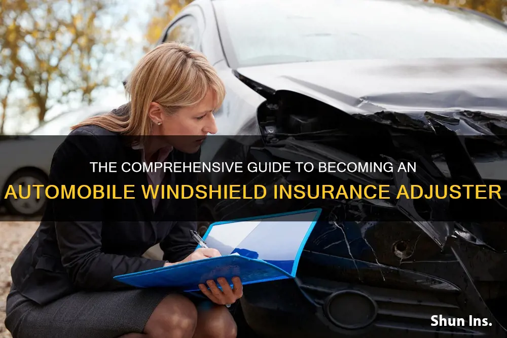 how do I become an adjuster for automobile windshield insurance