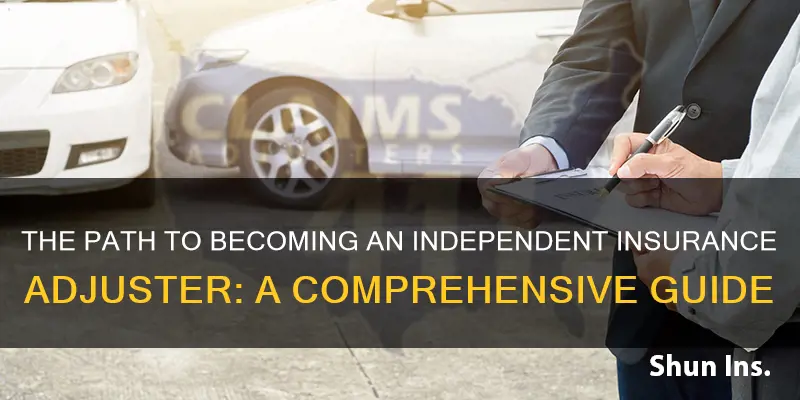 how do I become an independent insurance adjuster