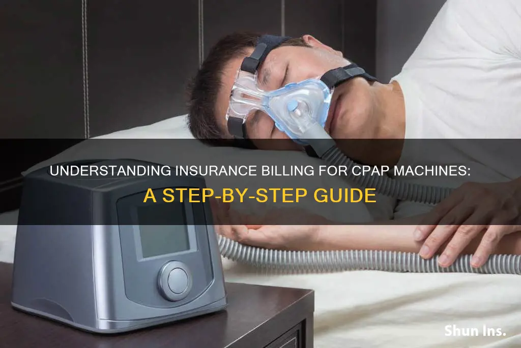 how do I bill my insurance for a cpap machine