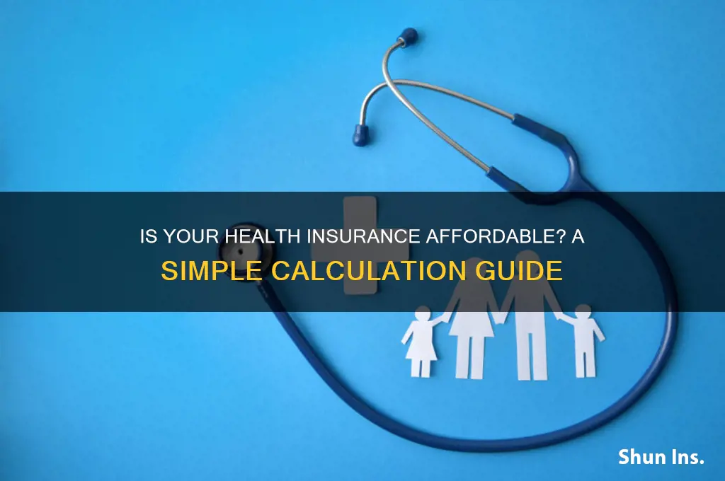 how do i calculate if my health insurance is affordable