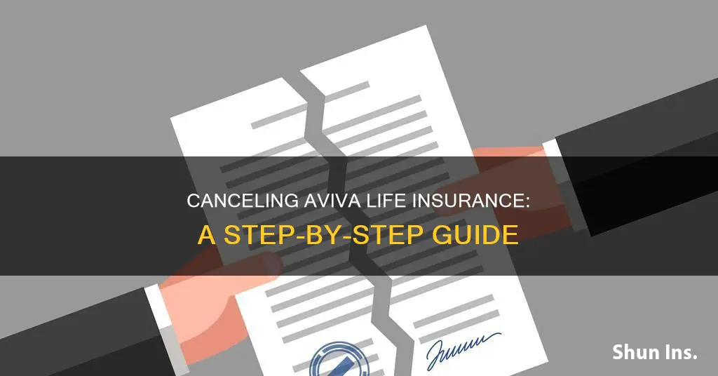 how do I cancel aviva life insurance