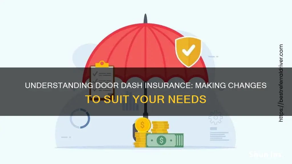 how do I change my insurance door dash