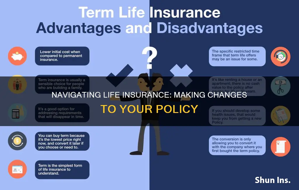 how do I change my life insurance