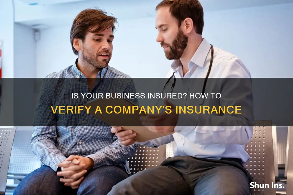 how do I check if a business is insured