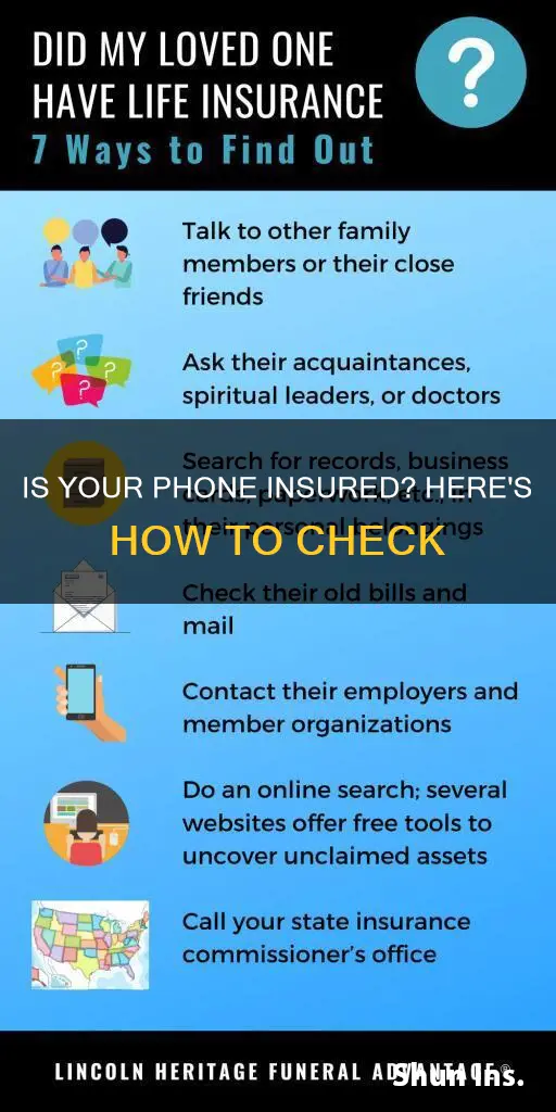 how do I check if my phone is insured