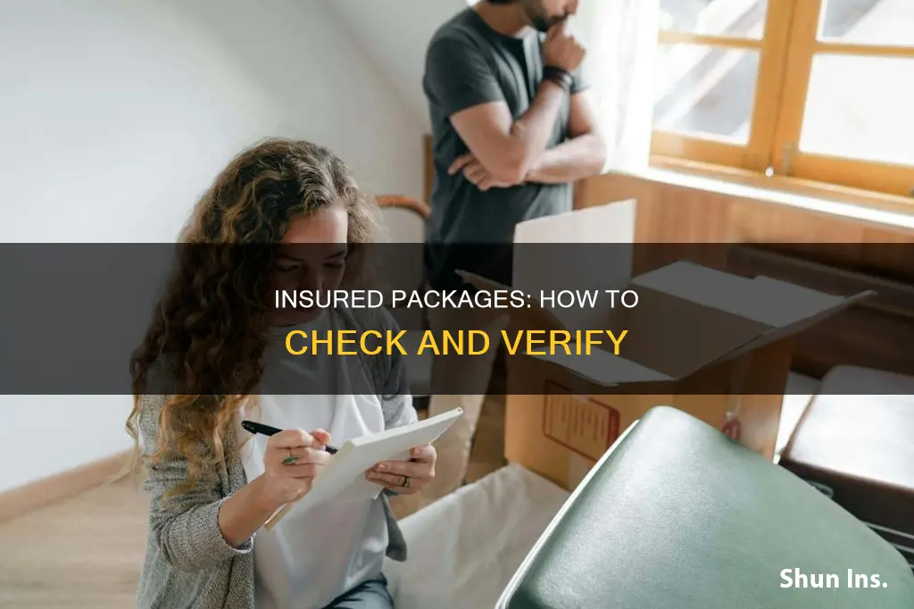 how do I check is package is insured