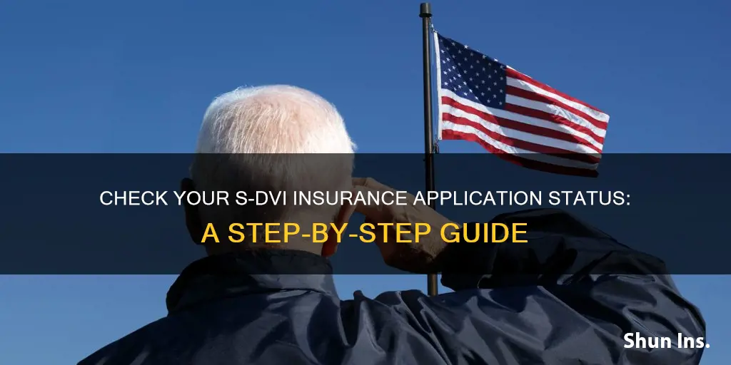 how do I check my s-dvi insurance application