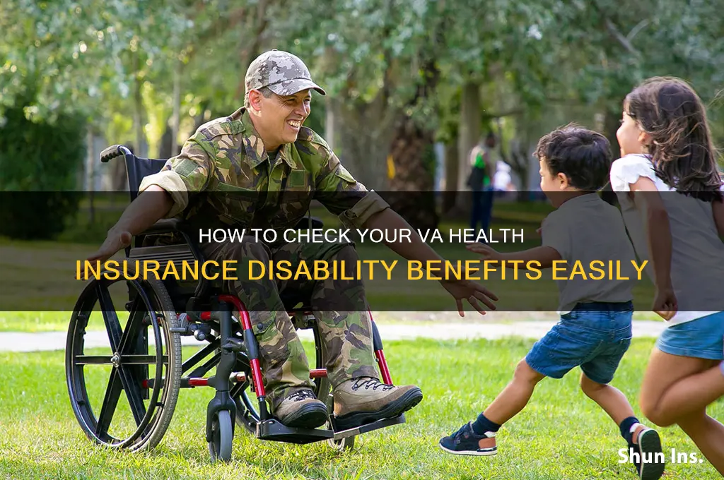 how do i check my va health insurance diability