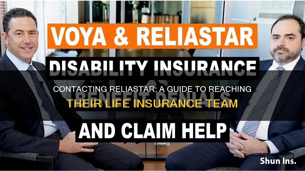 how do I contact reliastar life insurance