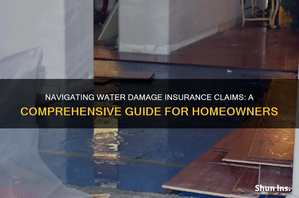 how do i deal with insurance after water damage