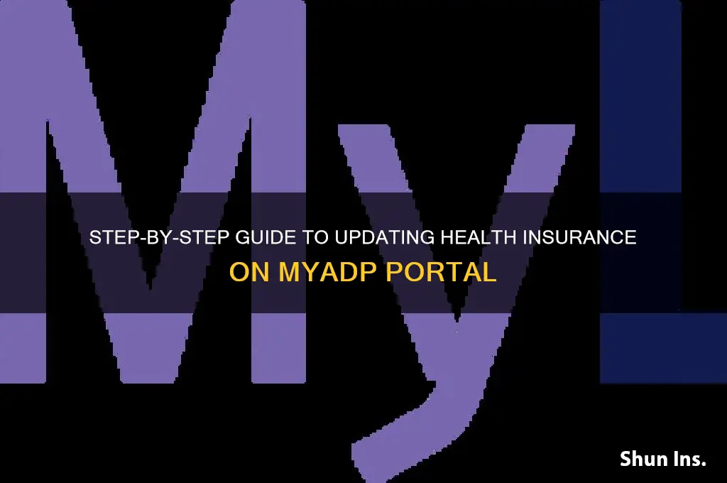 how do i edit my health insurance on myadp