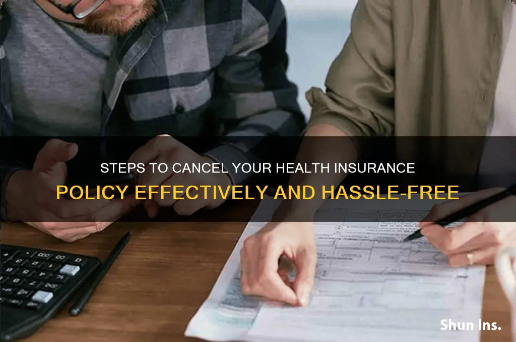 how do i end my health insurance