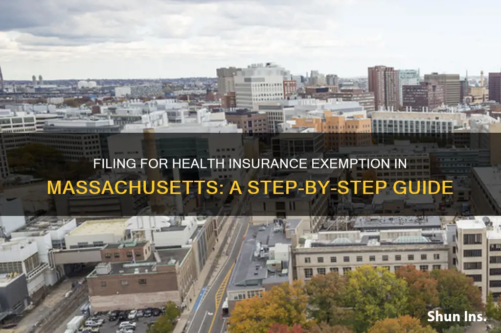 how do i file for health insurance exemption for massachusetts