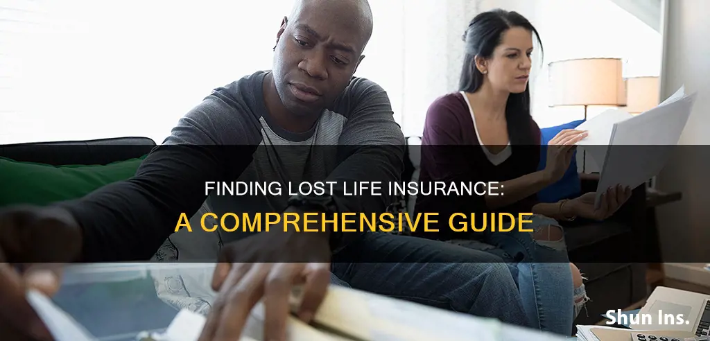 how do I find lost life insurance