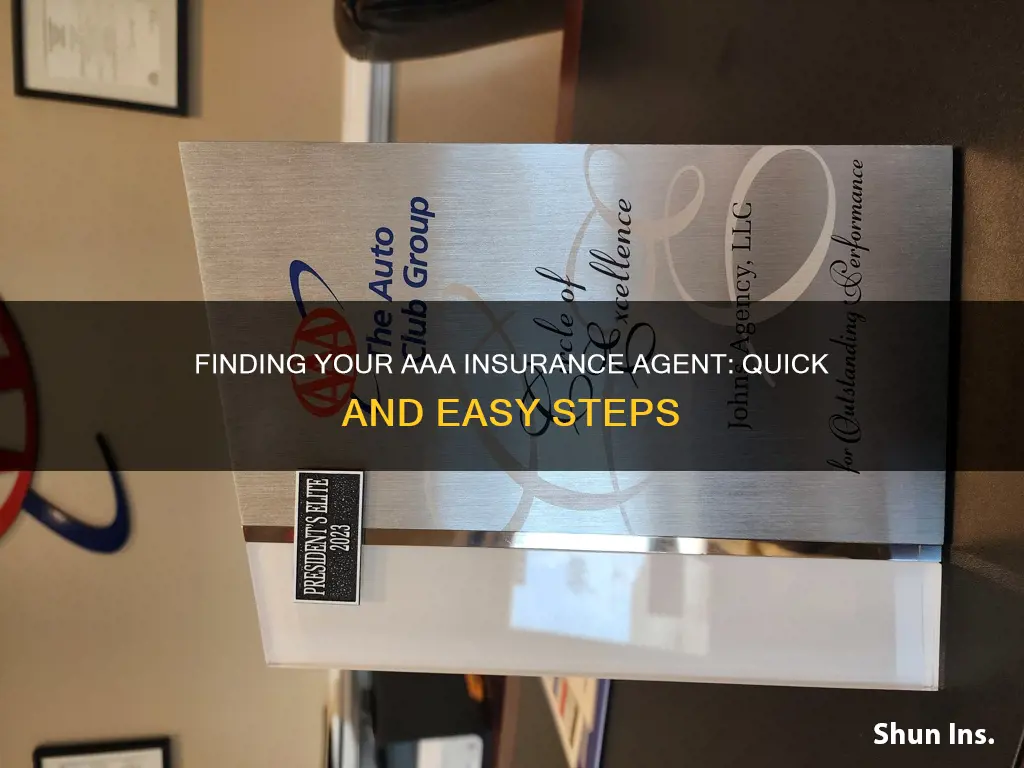 how do I find my aaa insurance agent