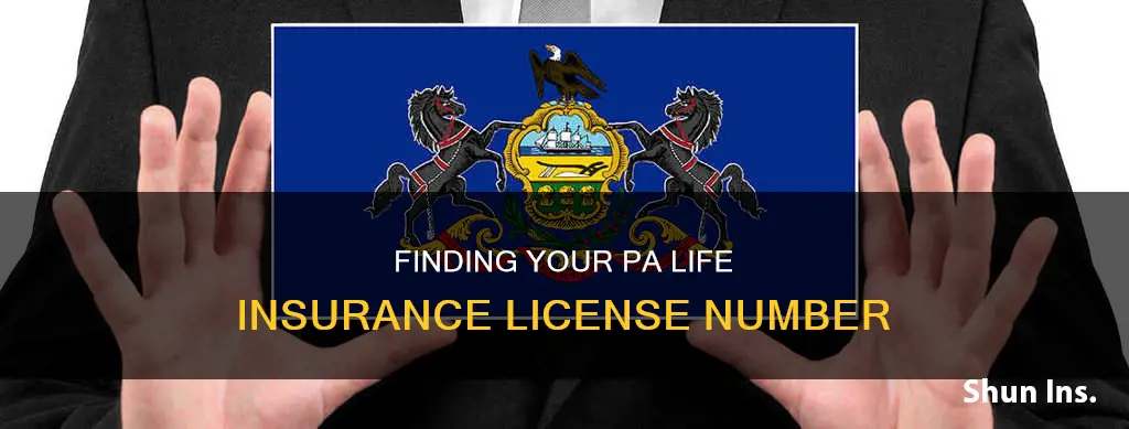 how do I find my pa life insurance license number