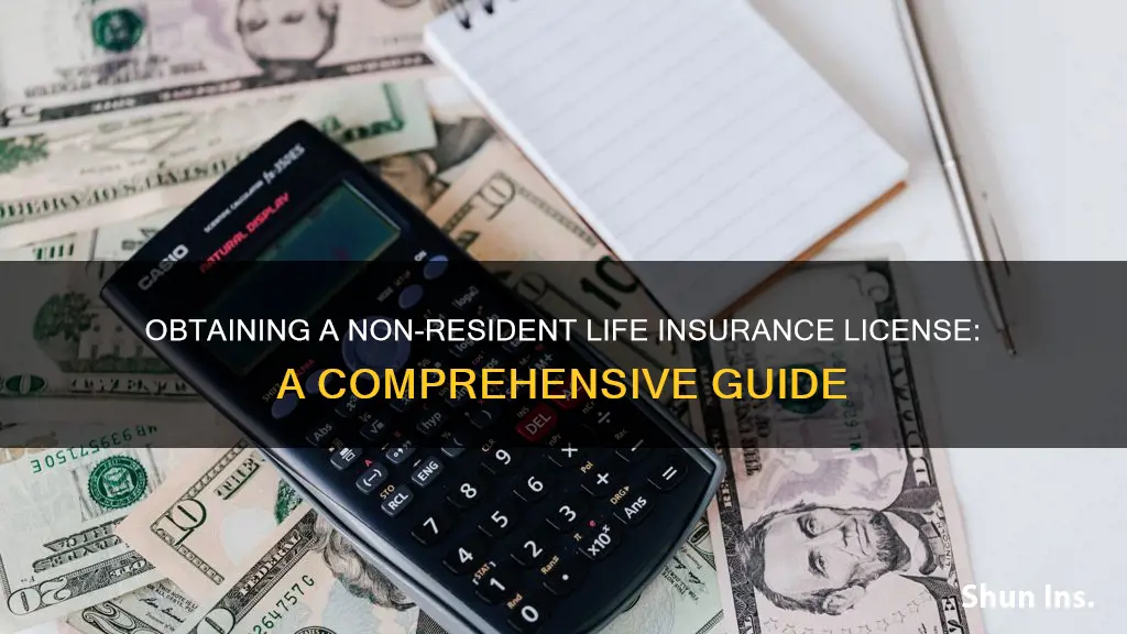 how do I get a non resident life insurance license