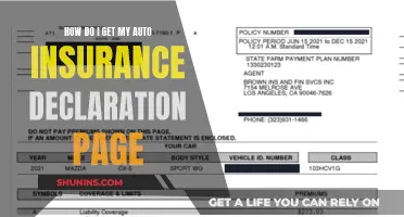 Obtaining Your Auto Insurance Declaration Page: A Step-by-Step Guide