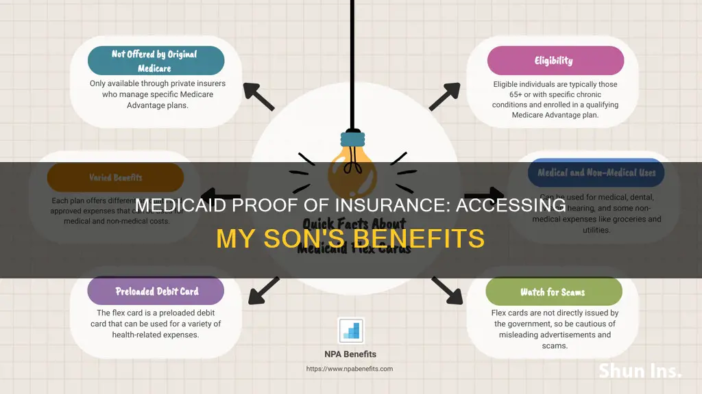 how do I get my sons medicaid proof of insurance