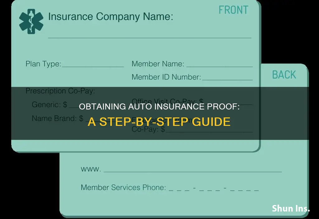 how do I get proof of auto insurance