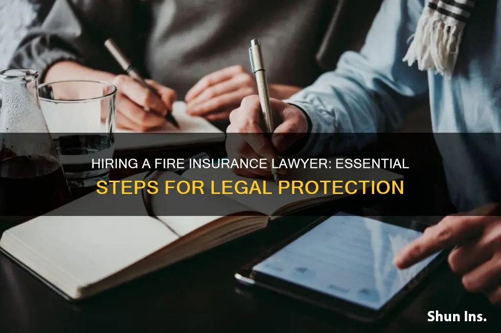 how do i hire a fire insurance lawyer