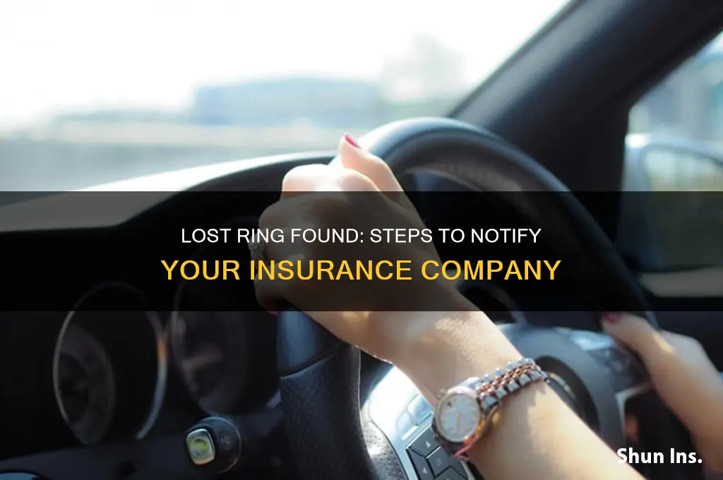 how do i inform insurance i found ring