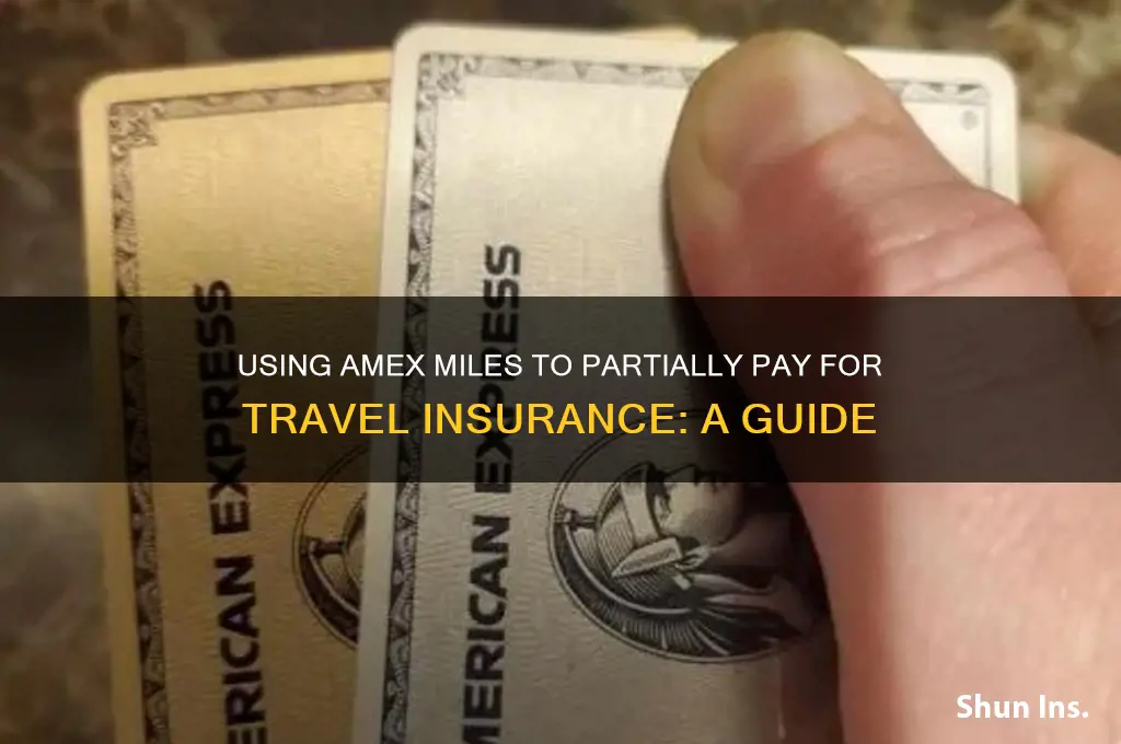 how do i insurance tri paid partially with amex miles
