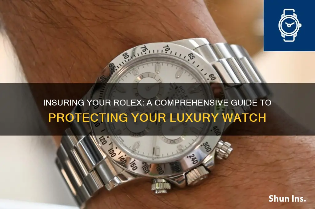 how do i insure my rolex watch