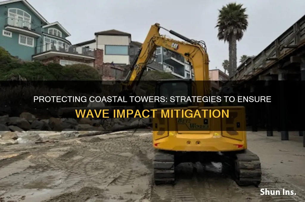 how do i insure the wave crashes into the tower