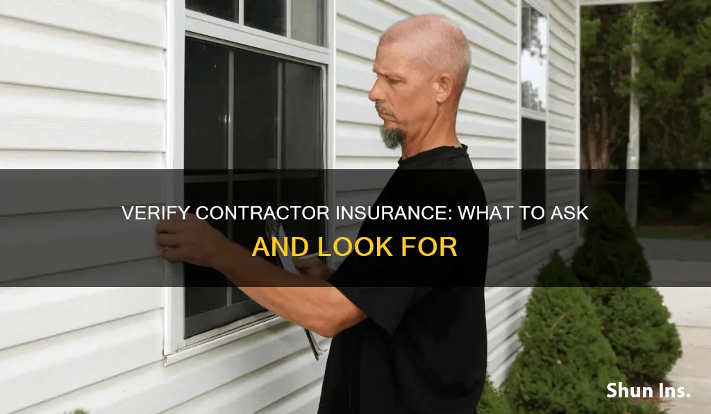 how do I know a contractor is insured